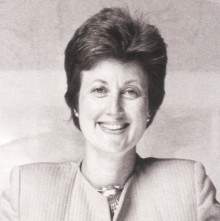 A skilled business pioneer, the late Alice Chappell supported the advancement of studio glass artists on an international scope. photo: chapman cole & gleason funeral homes. 