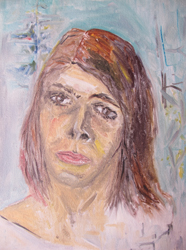 A self-portrait by Connie Parriott.